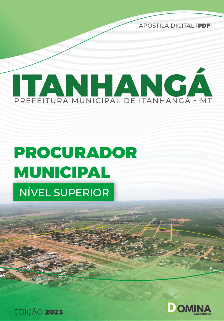 Apostila Digital Pref Itanhangá MT 2023 Procurador Municipal