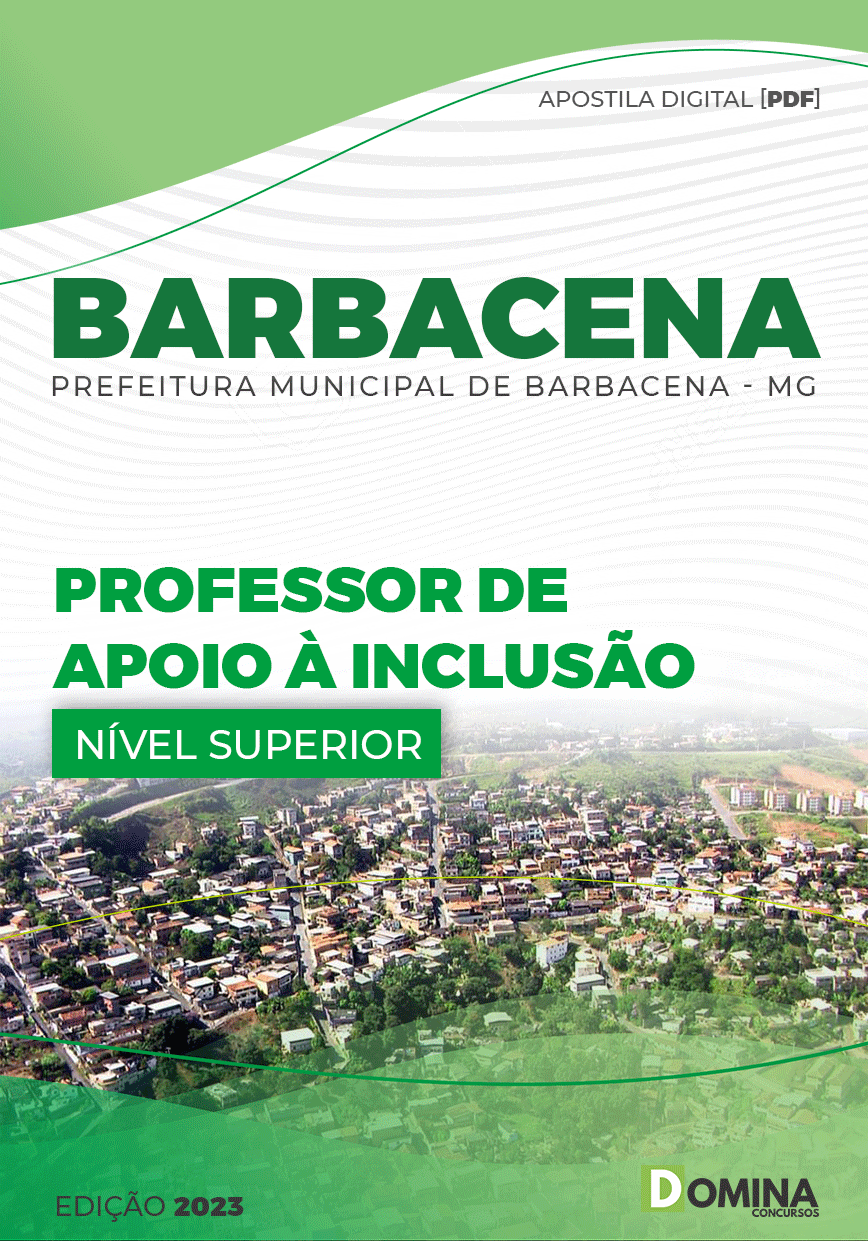 Apostila Pref Barbacena MG 2023 Professor Apoio Inclusão