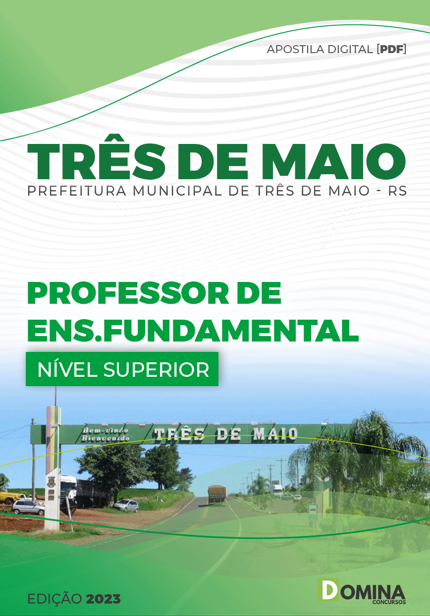 Apostila Pref Três Maio RS 2023 Professor Ensino Fundamental