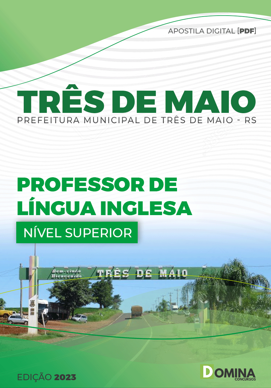 Apostila Pref Três Maio RS 2023 Professor Língua Inglesa