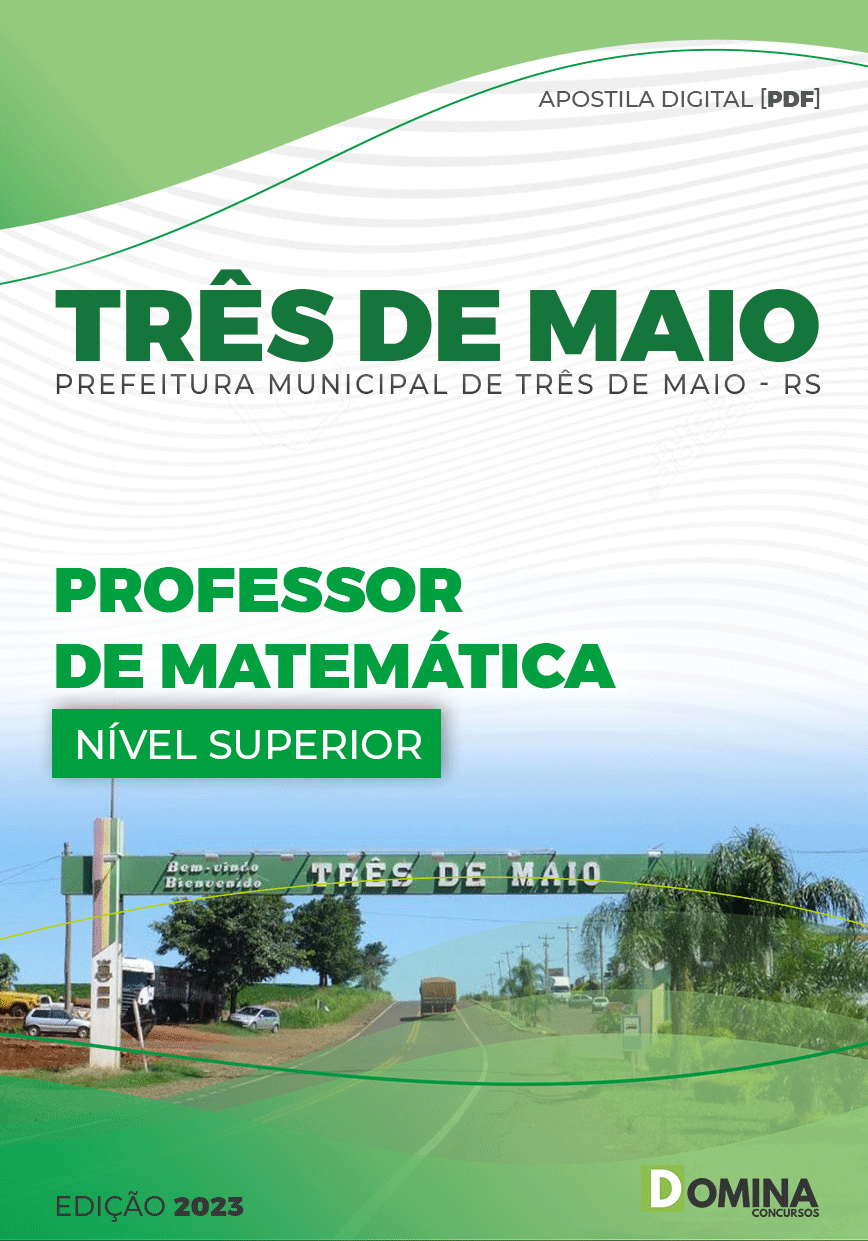 Apostila Digital Pref Três Maio RS 2023 Professor Matemática