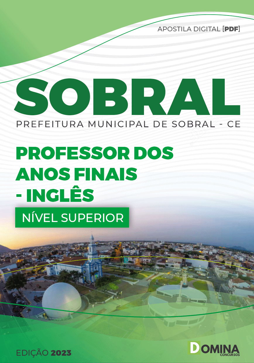 Apostila Pref Sobral CE 2023 Professor Anos Inicias Língua Inglesa
