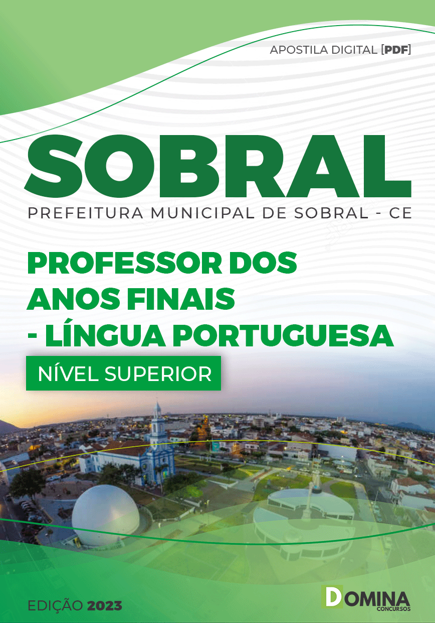 Apostila Pref Sobral CE 2023 Professor Anos Inicias Língua Portuguesa