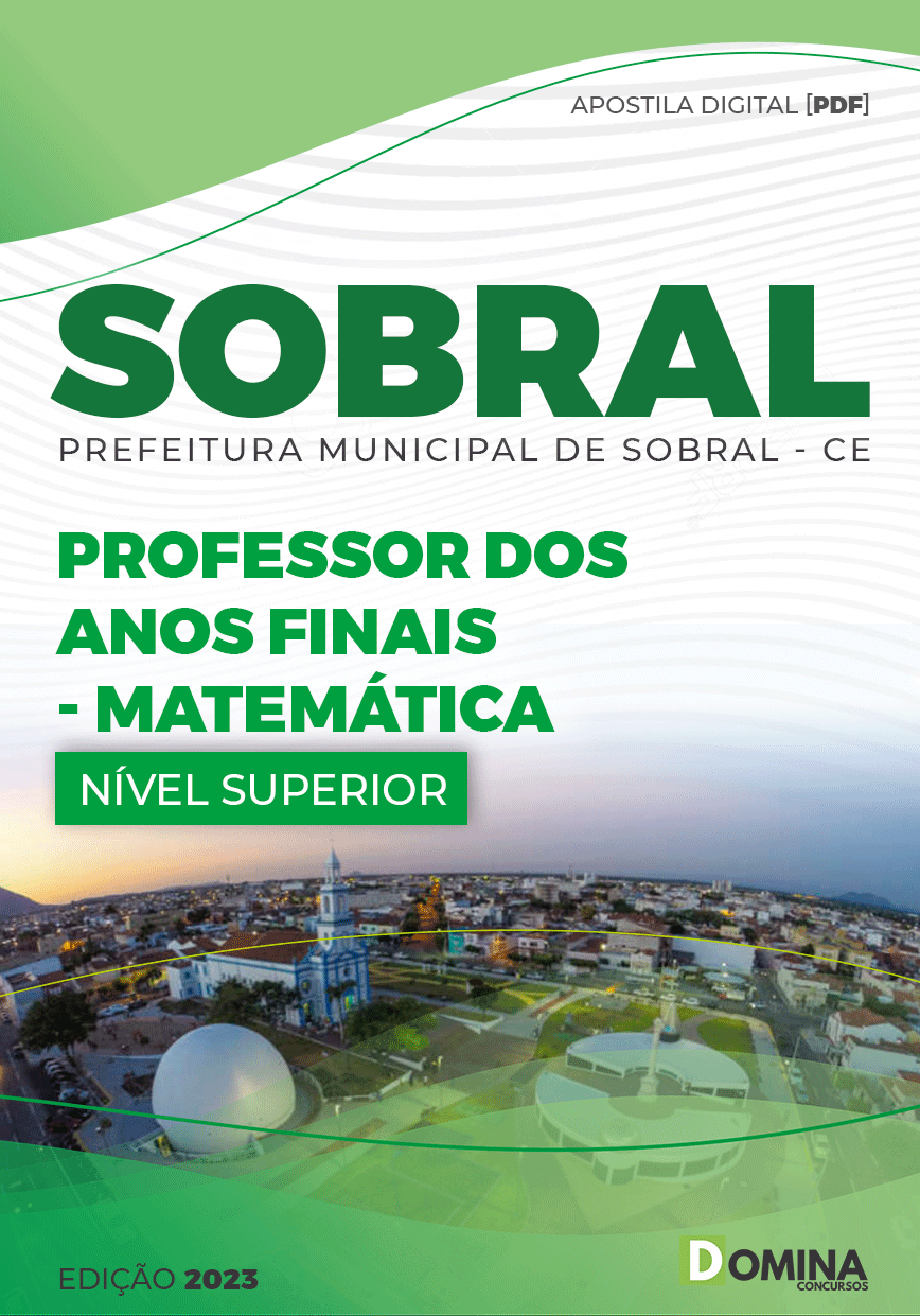 Apostila Pref Sobral CE 2023 Professor Anos Inicias Matemática