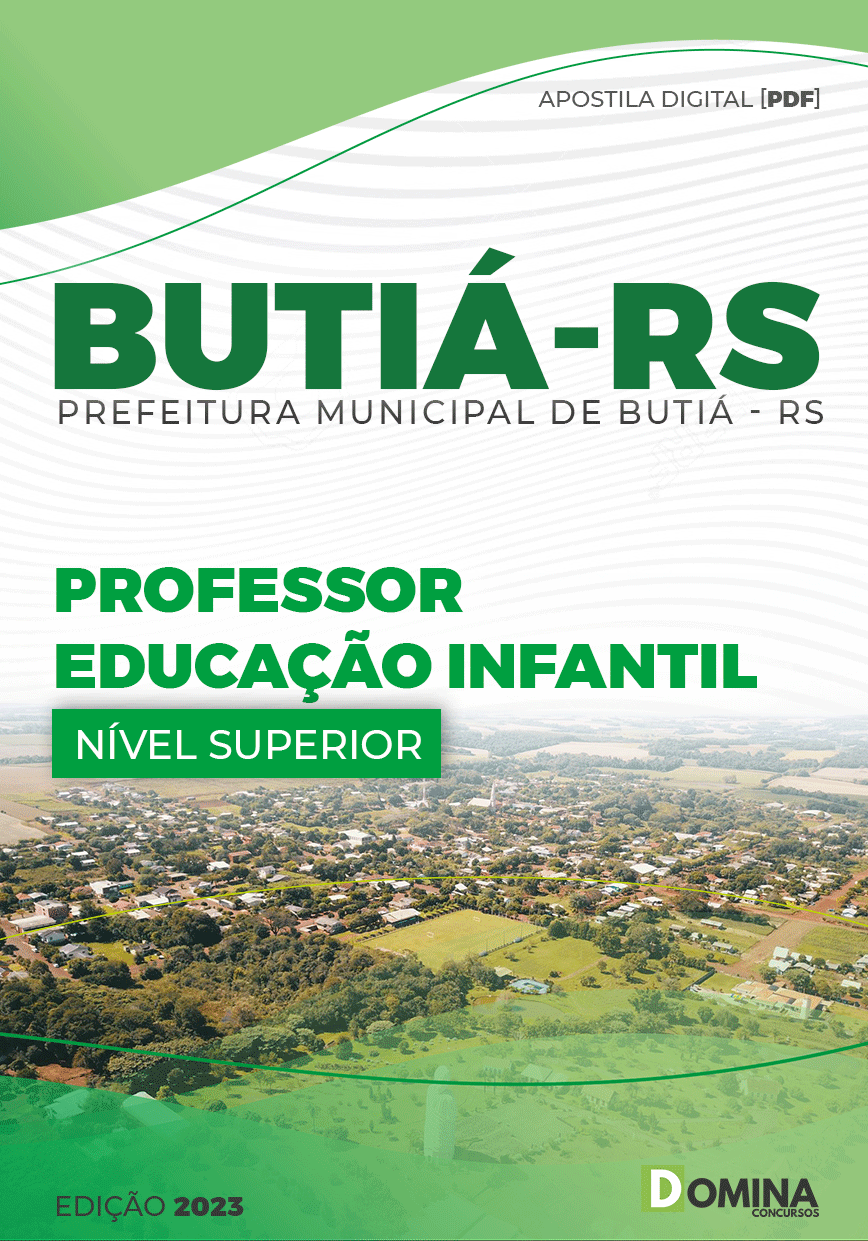 Apostila Digital Pref Butiá RS 2023 Professor Educação Infantil