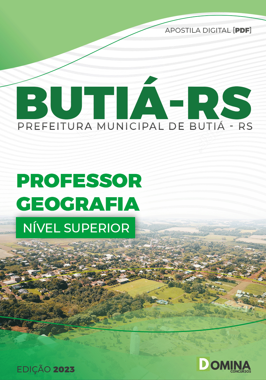 Apostila Digital Pref Butiá RS 2023 Professor Geografia