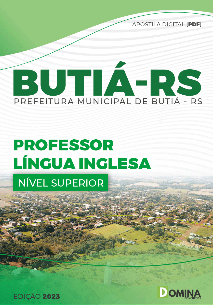 Apostila Digital Pref Butiá RS 2023 Professor Língua Inglesa