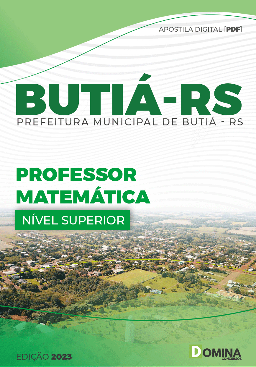 Apostila Digital Pref Butiá RS 2023 Professor Matemática