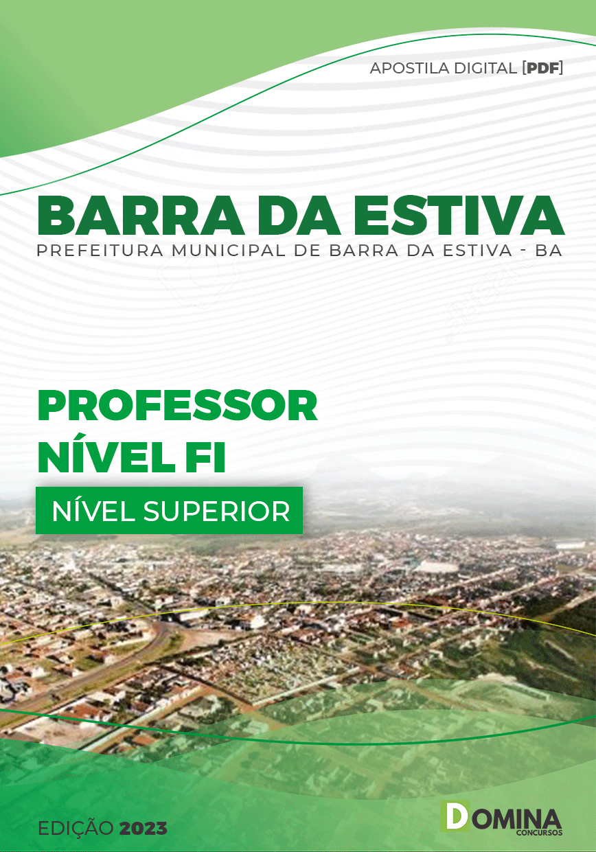 Apostila Digital Pref Barra Estiva BA 2023 Professor
