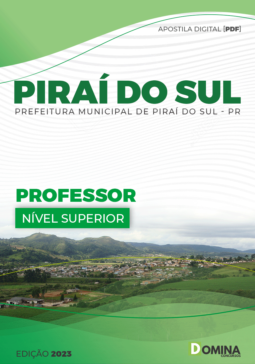 Apostila Concurso Pref Piraí Sul PR 2023 Professor