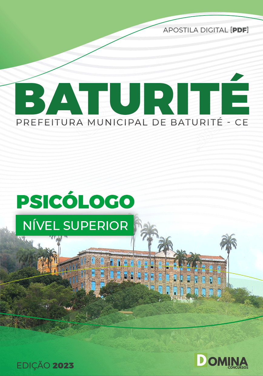 Apostila Concurso Pref Baturité CE 2023 Psicólogo