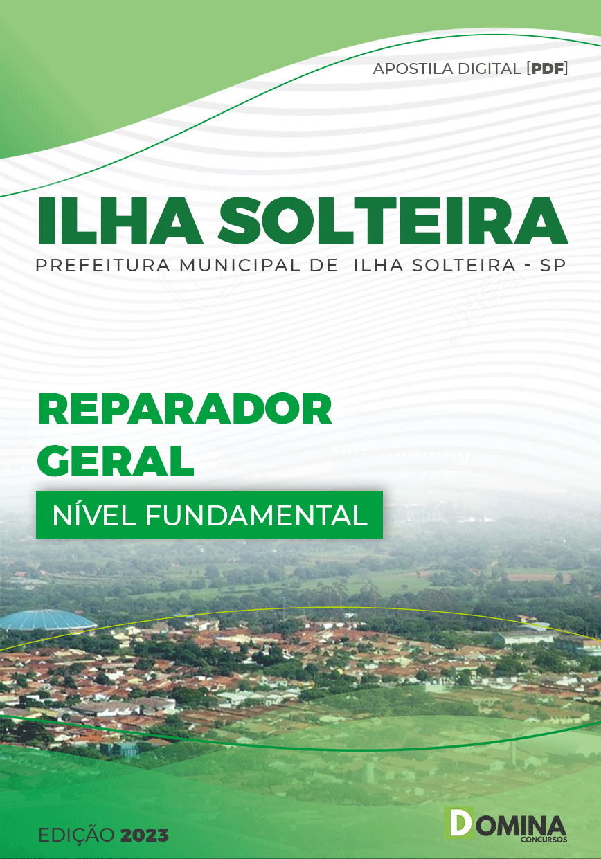 Apostila Digital Pref Ilha Solteira SP 2023 Reparador Geral