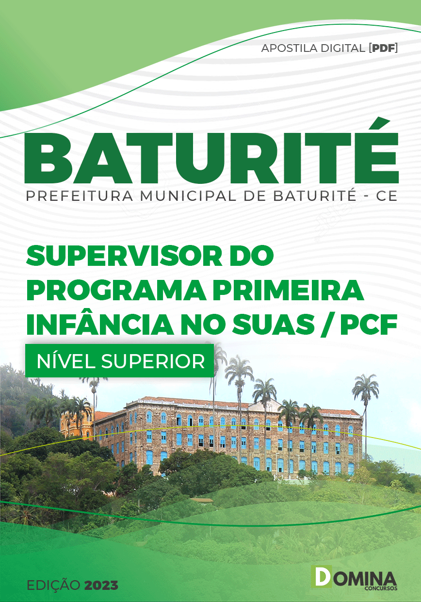 Apostila Pref Baturité CE 2023 Supervisor Programa Primeira Infância