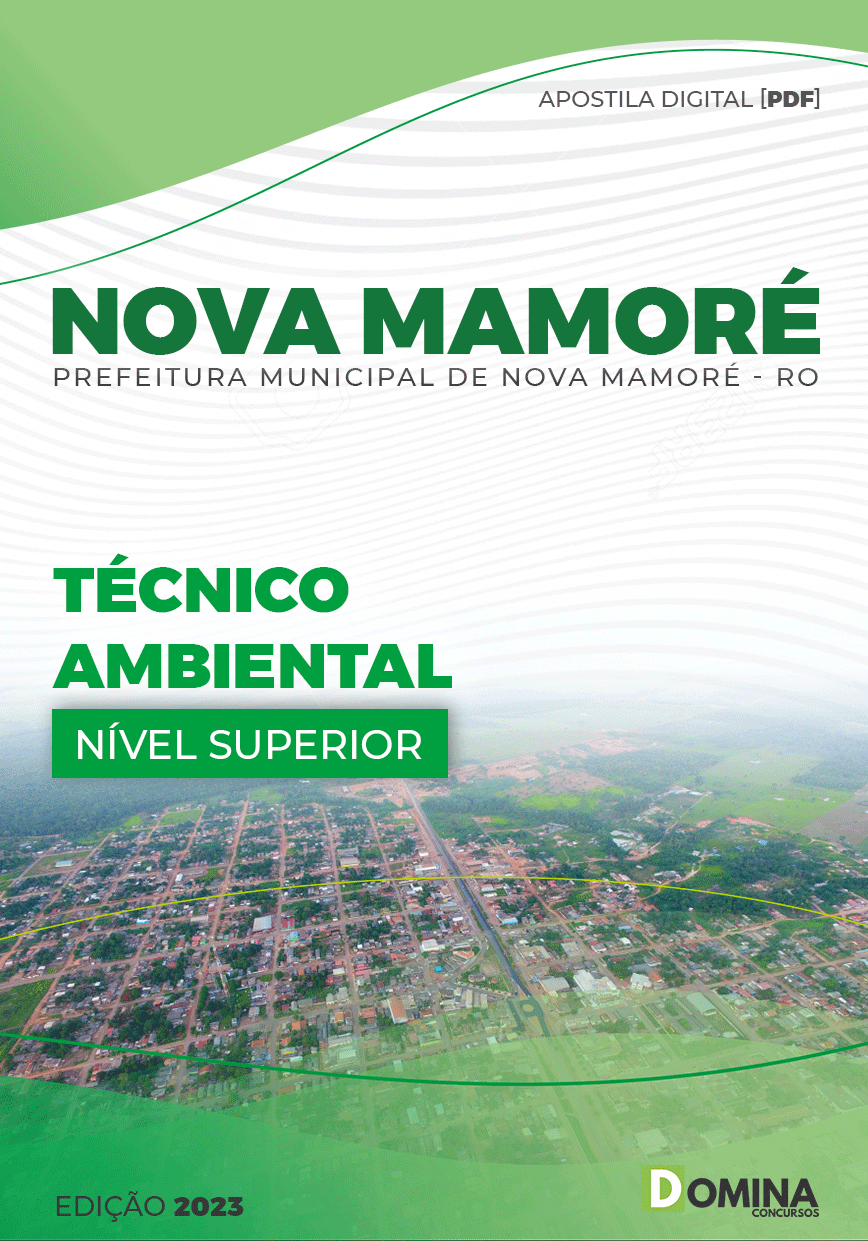 Apostila Pref Nova Mamoré RO 2023 Técnico Ambiental
