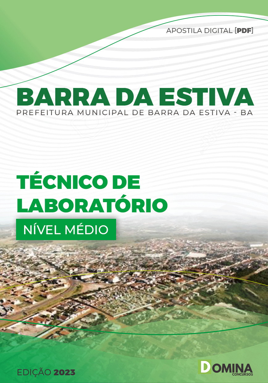Apostila Digital Pref Barra Estiva BA 2023 Técnico Laboratório