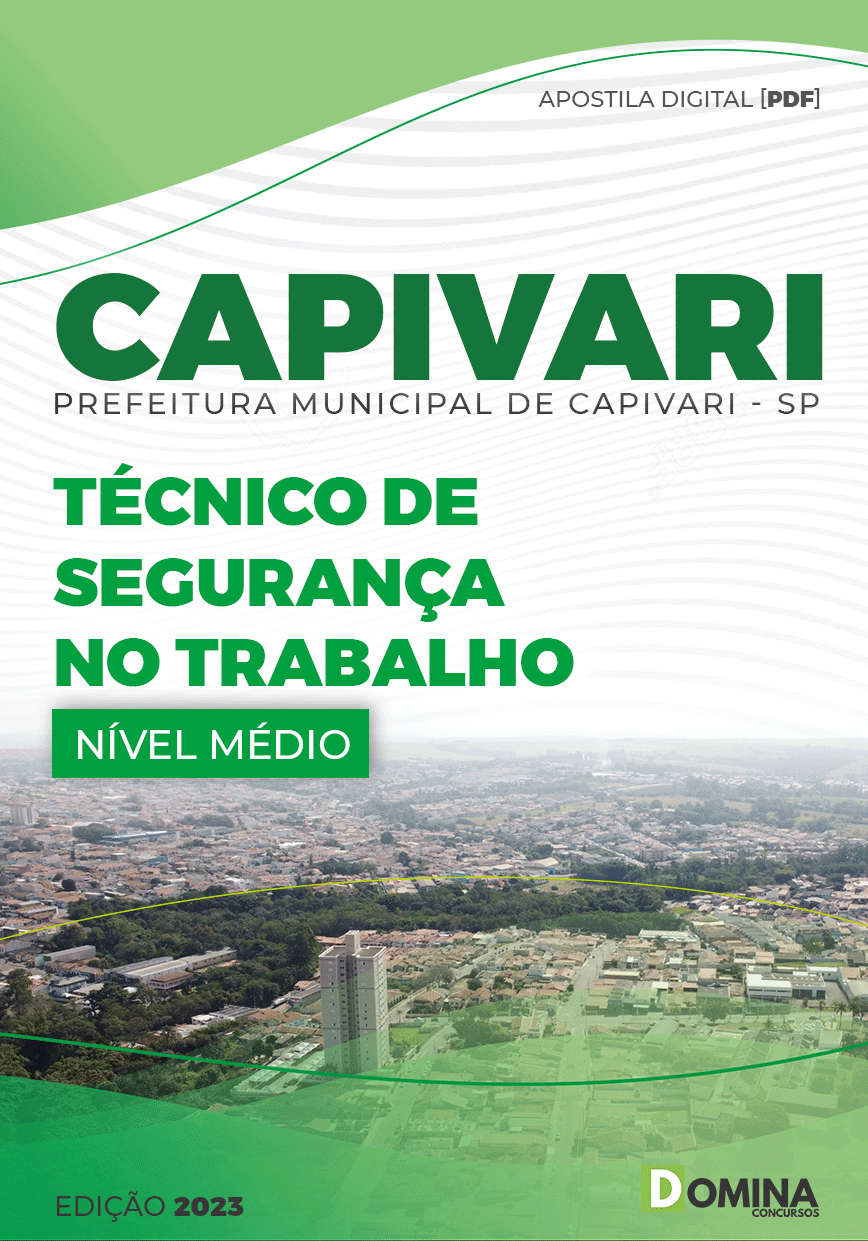 Apostila Pref Capivari SP 2023 Técnico Segurança Trabalho
