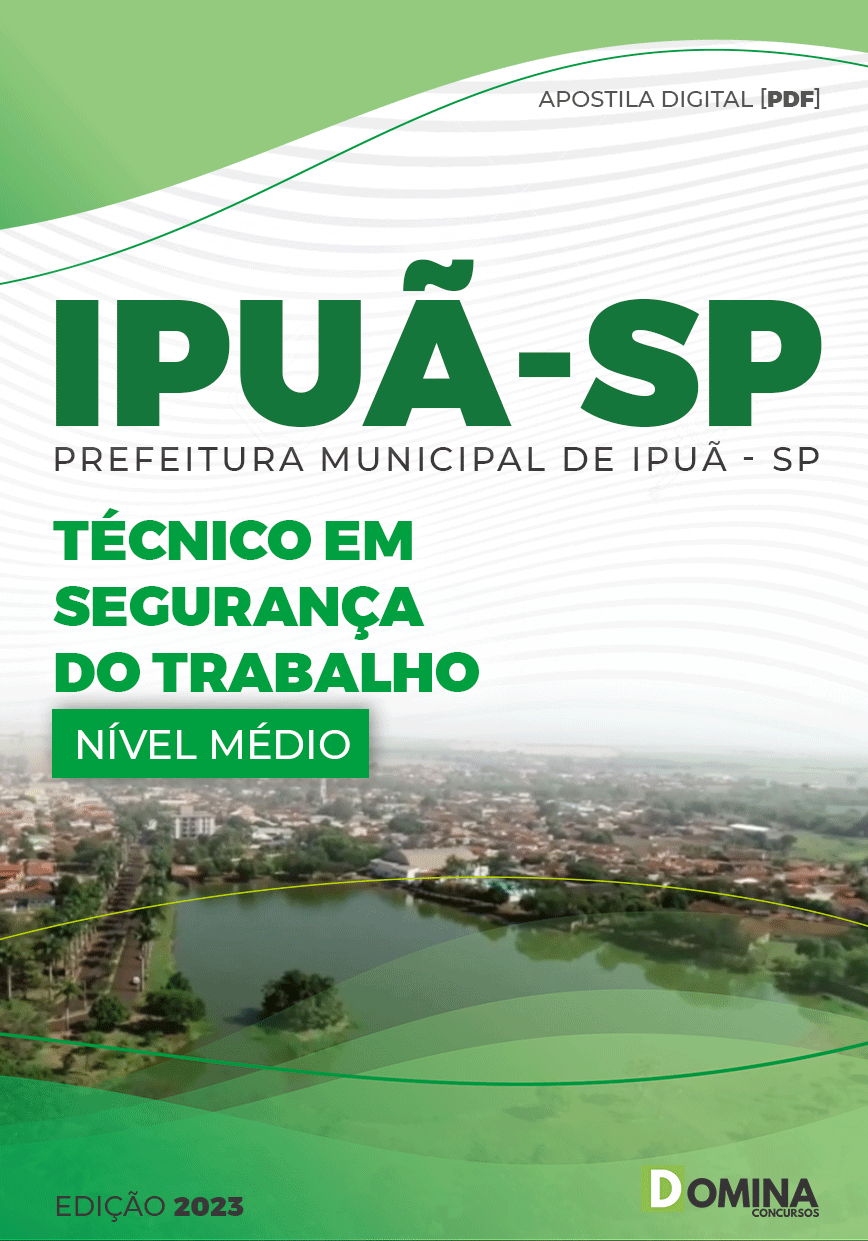 Apostila Digital Pref Ipuã SP 2023 Técnico Segurança Trabalho