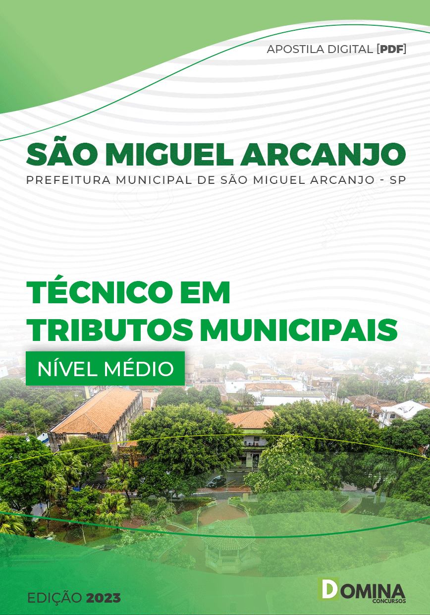 Apostila Pref São Miguel Arcanjo SP 2023 Técnico Tributos Municipais