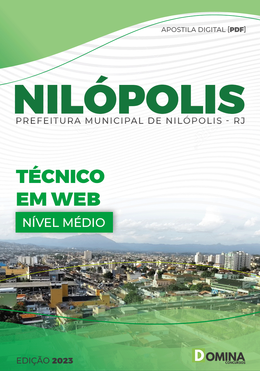 Apostila Digital Câmara Nilópolis RJ 2023 Técnico Web