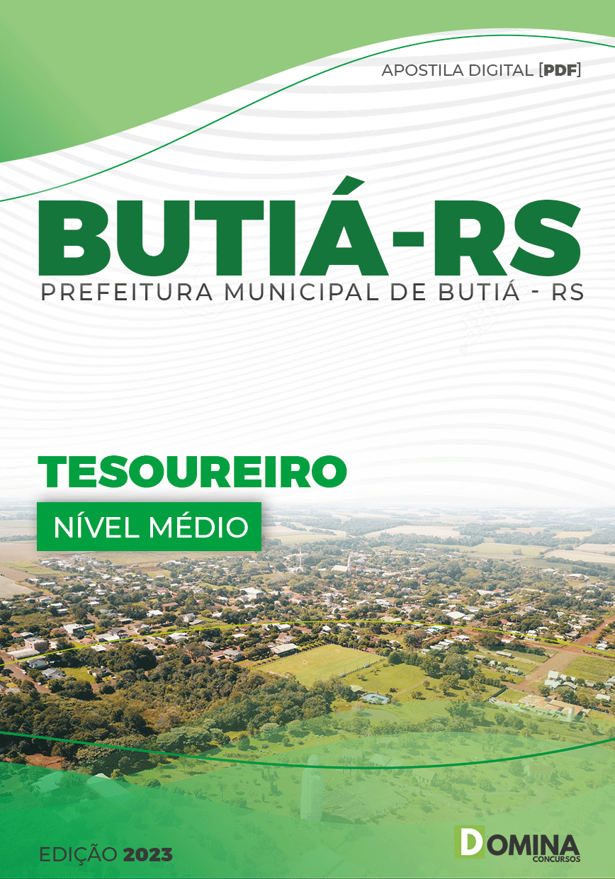 Apostila Digital Concurso Pref Butiá RS 2023 Tesoureiro