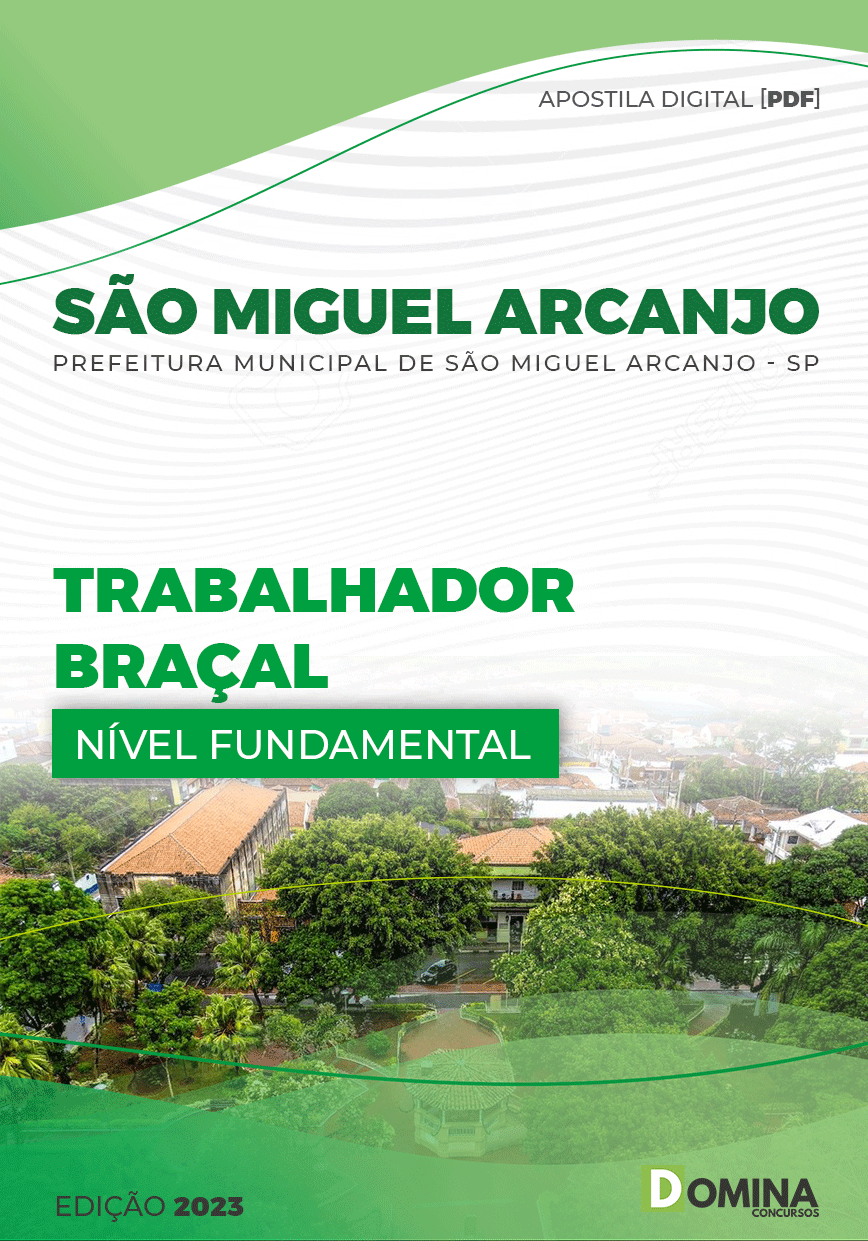 Apostila Pref São Miguel Arcanjo SP 2023 Trabalhador Braçal