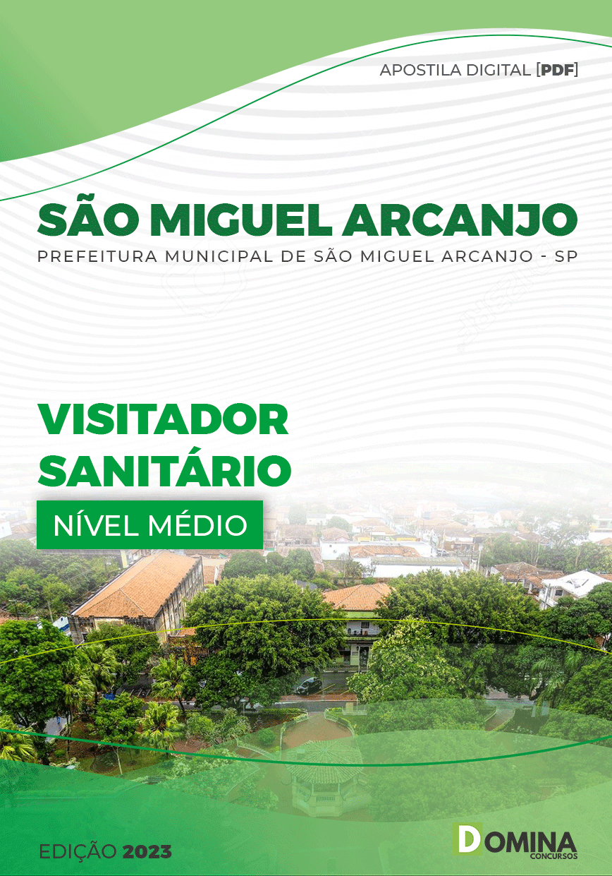 Apostila Pref São Miguel Arcanjo SP 2023 Visitador Sanitário