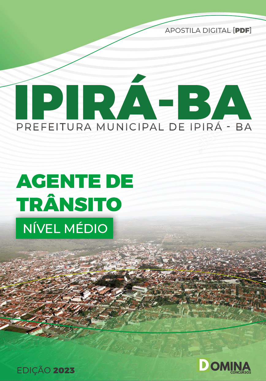 Apostila Concurso Pref Ipirá BA 2023 Agente Transito