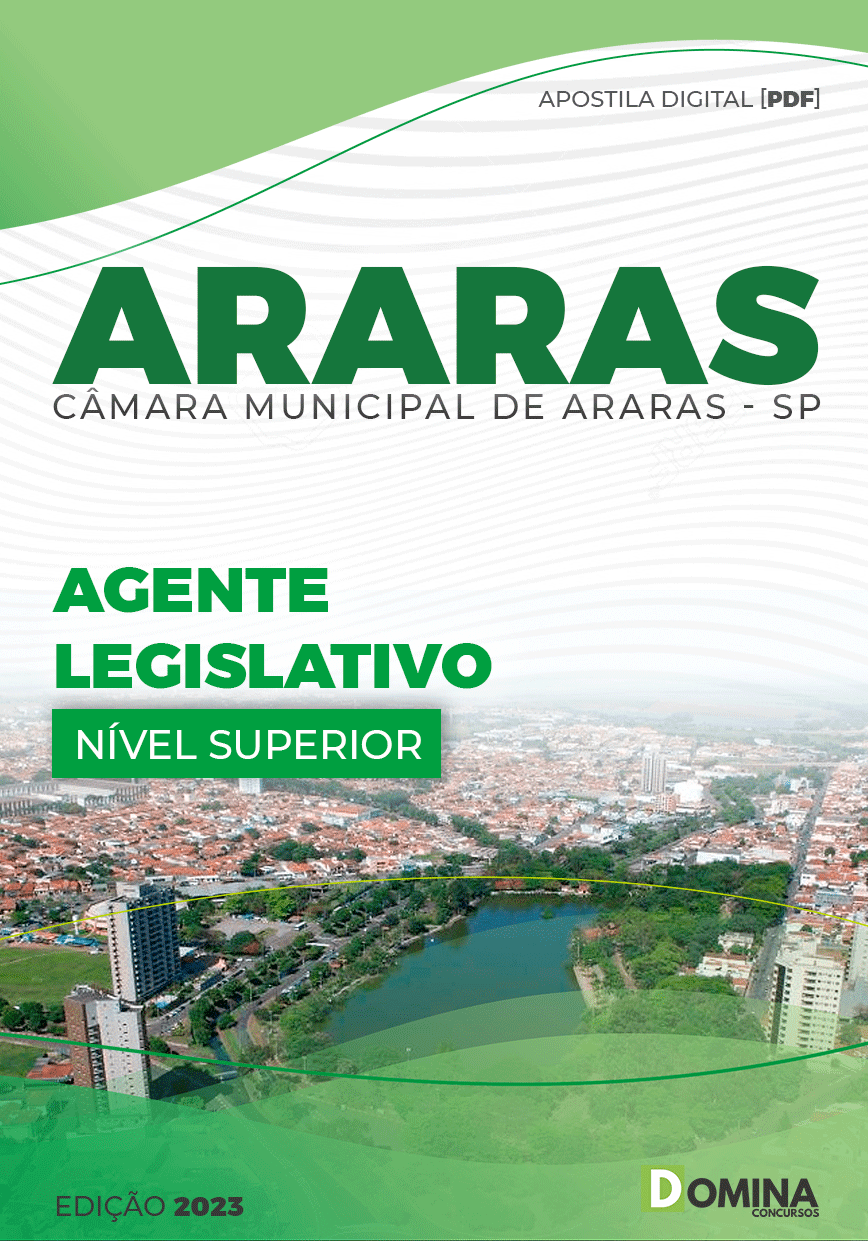 Apostila Concurso Câmara Araras SP 2023 Agente Legislativo