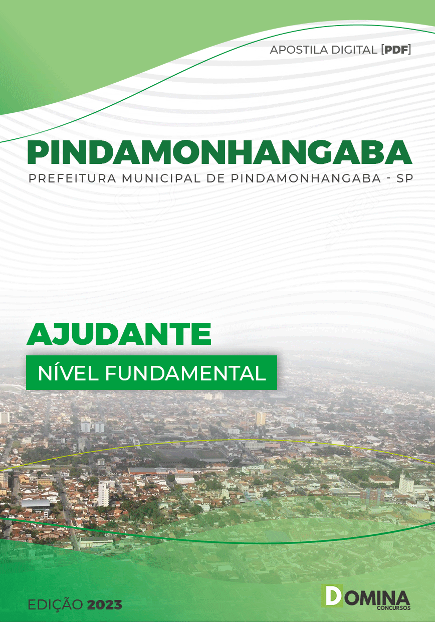 Apostila Digital Pref Pindamonhangaba SP 2023 Ajudante