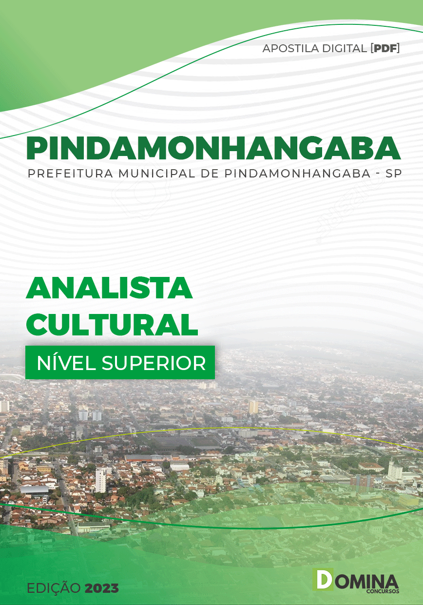 Apostila Pref Pindamonhangaba SP 2023 Analista Cultural