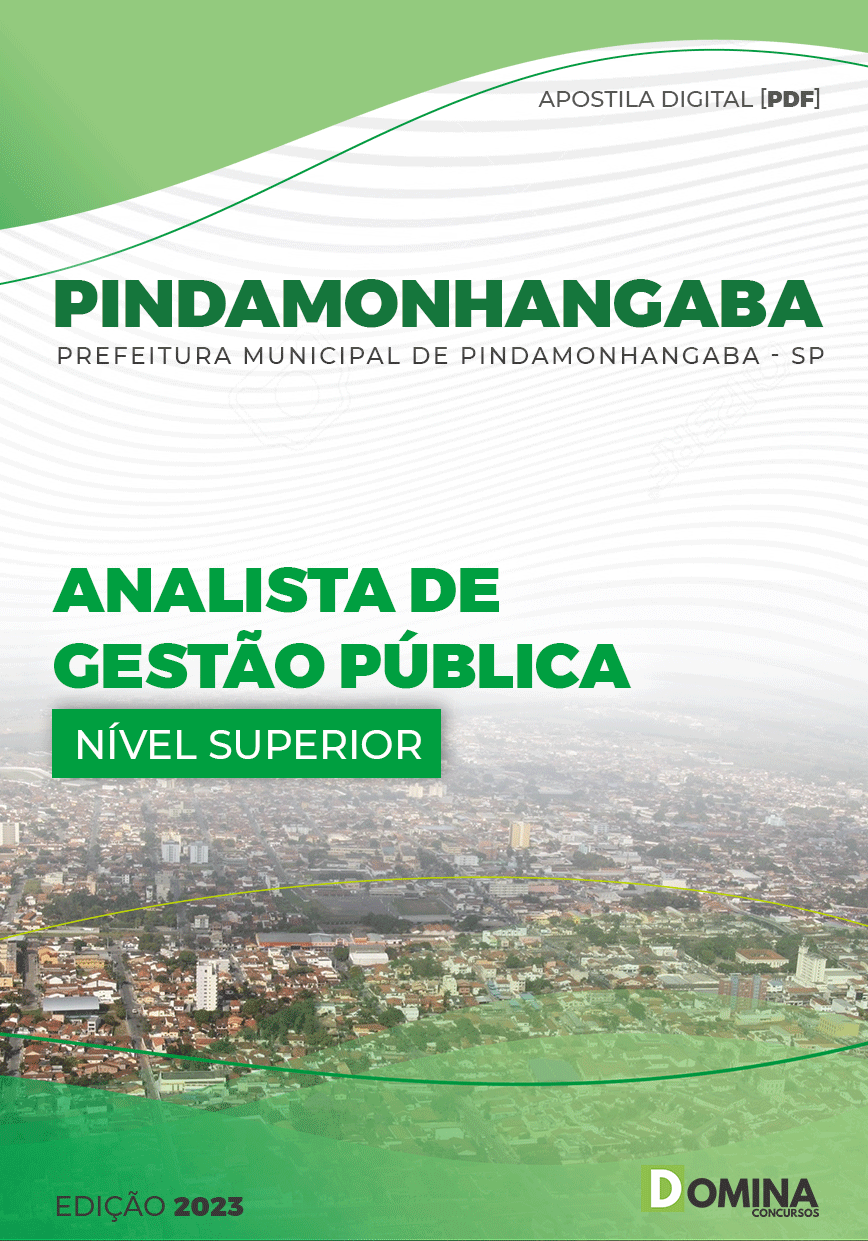 Apostila Pref Pindamonhangaba SP 2023 Analista Gestão Pública