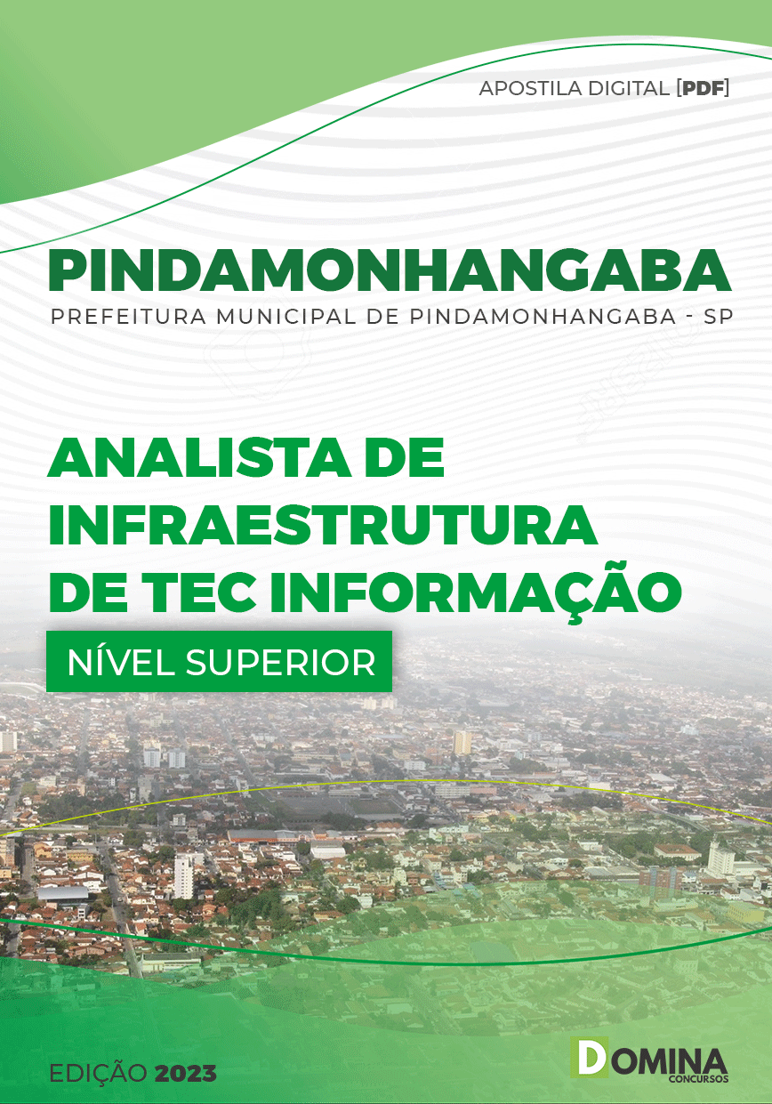 Apostila Pref Pindamonhangaba SP 2023 Analista Tecnologia Informação