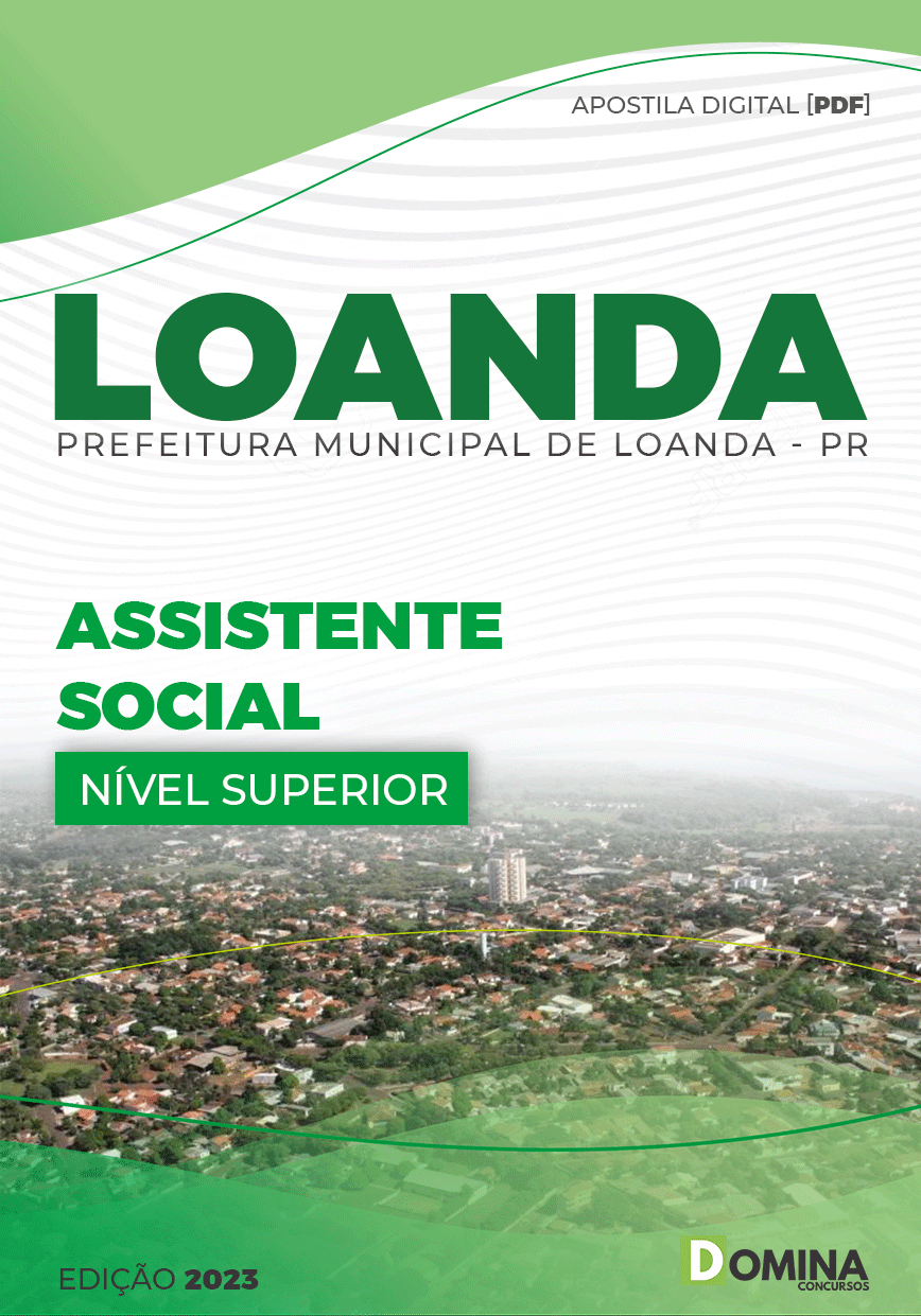 Apostila Concurso Pref Loanda PR 2023 Assistente Social