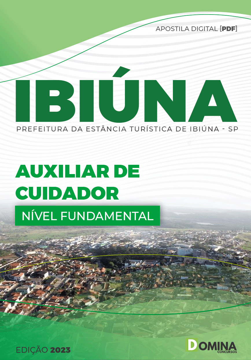 Apostila Pref Estância Turística Ibiúna SP 2023 Auxiliar Cuidador
