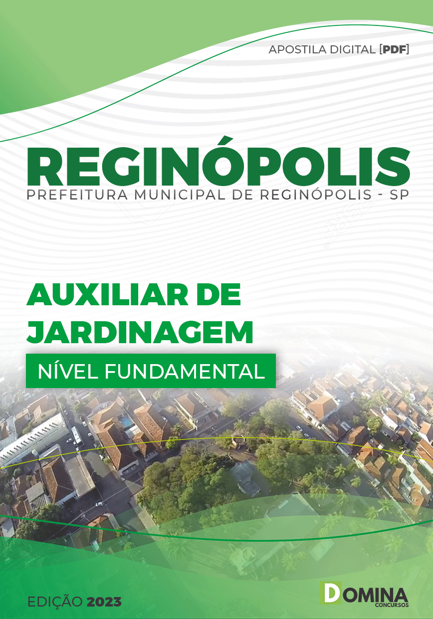 Apostila Pref Reginópolis SP 2023 Auxiliar Jardinagem