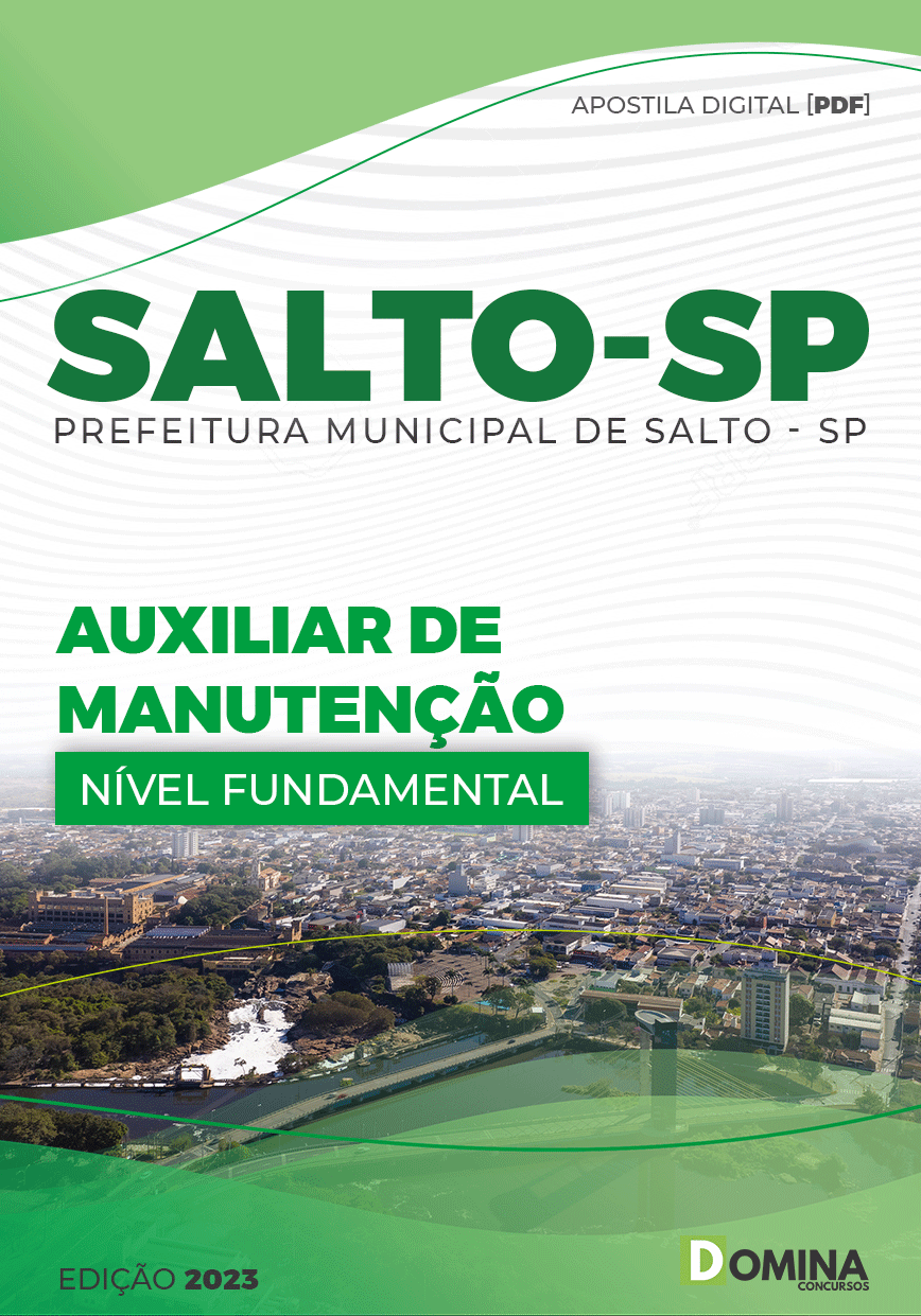 Apostila Digital Pref Salto SP 2023 Auxiliar Manutenção