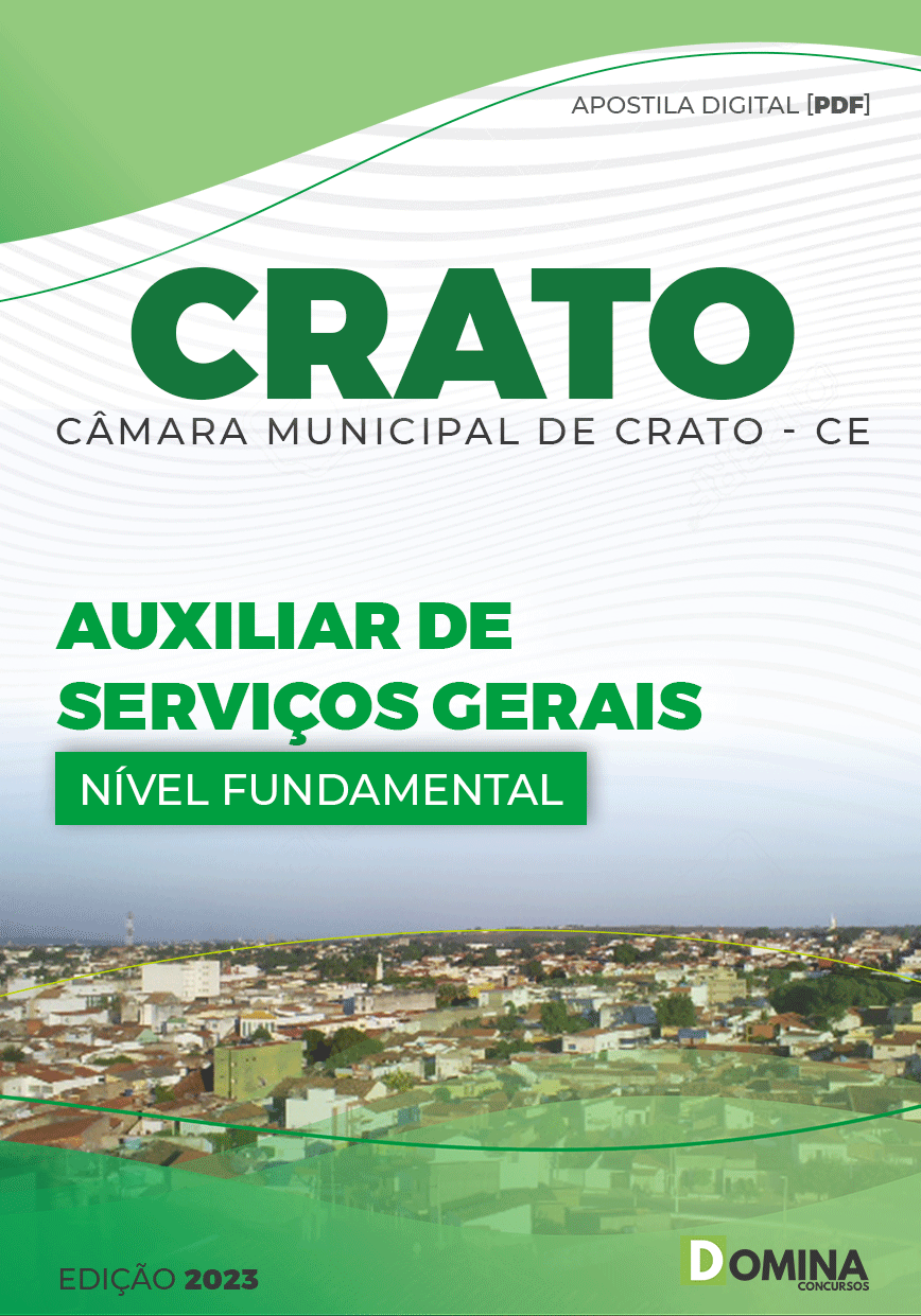 Apostila Câmara Crato CE 2023 Auxiliar Serviços Gerais