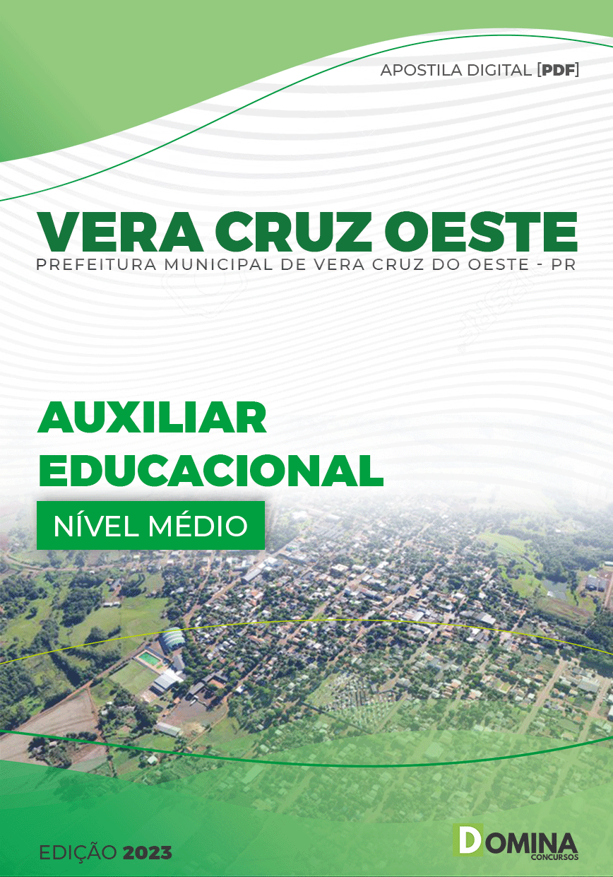 Apostila Pref Vera Cruz Oeste PR 2023 Auxiliar Educacional