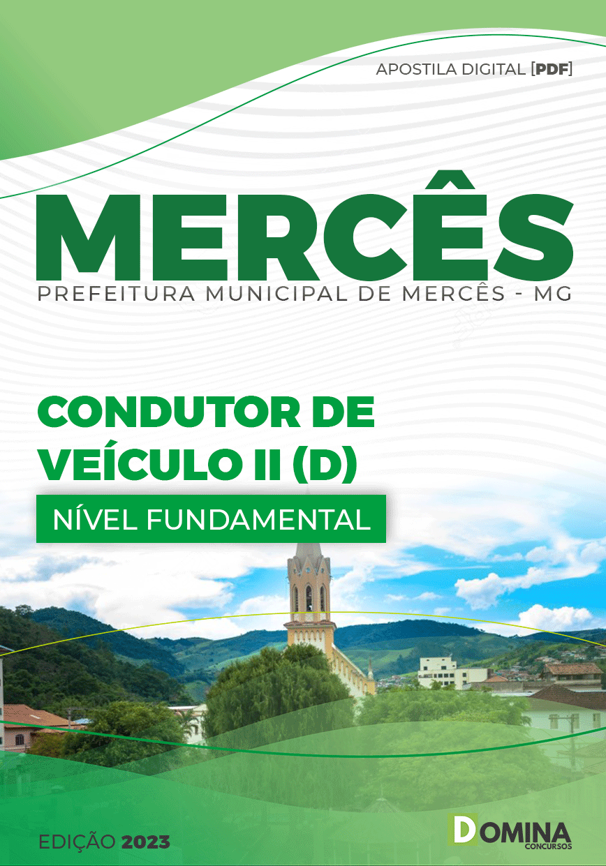 Apostila Pref Mercês MG 2023 Condutor Veículo II D