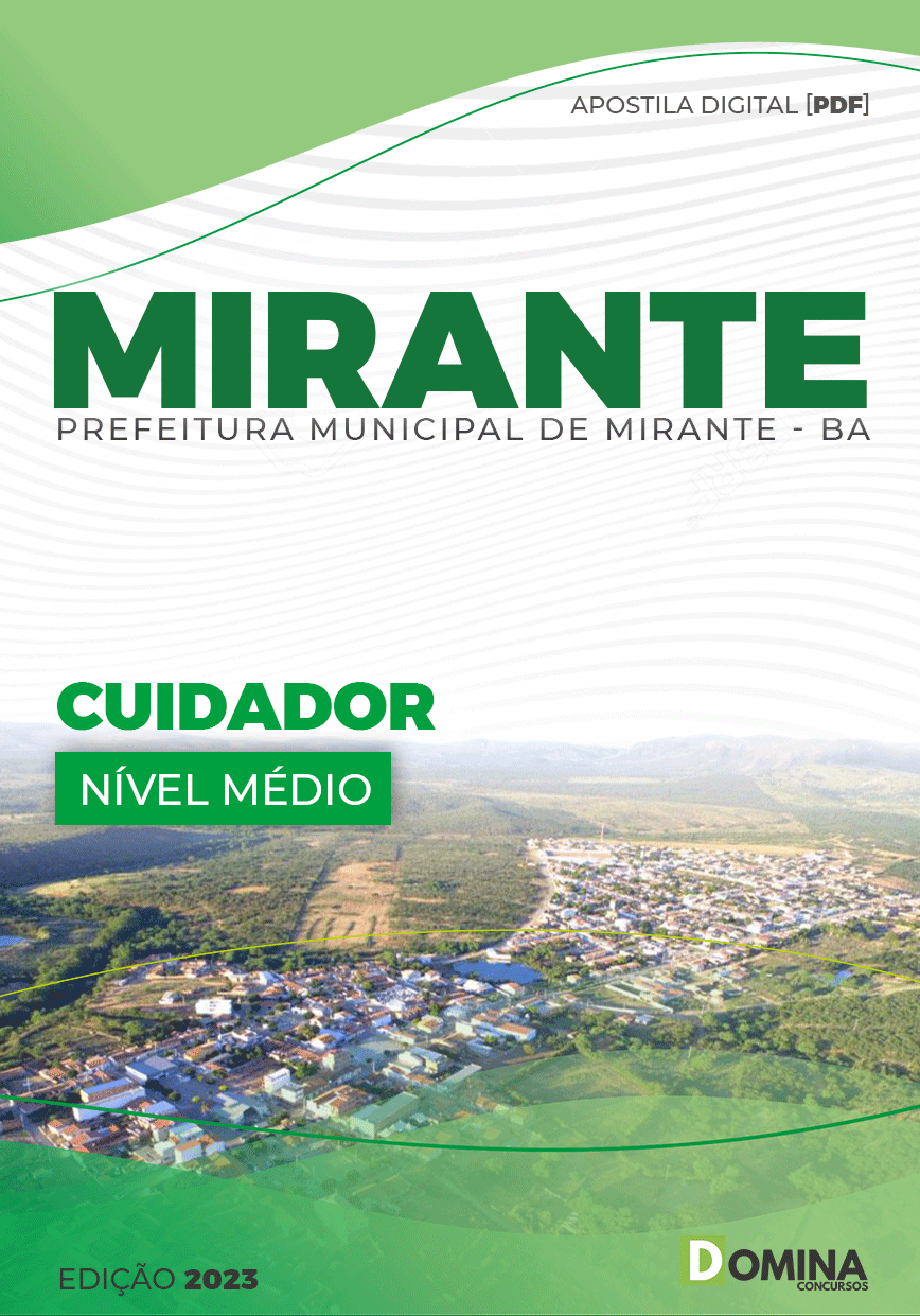 Apostila Digital Concurso Pref Mirante BA 2023 Cuidador