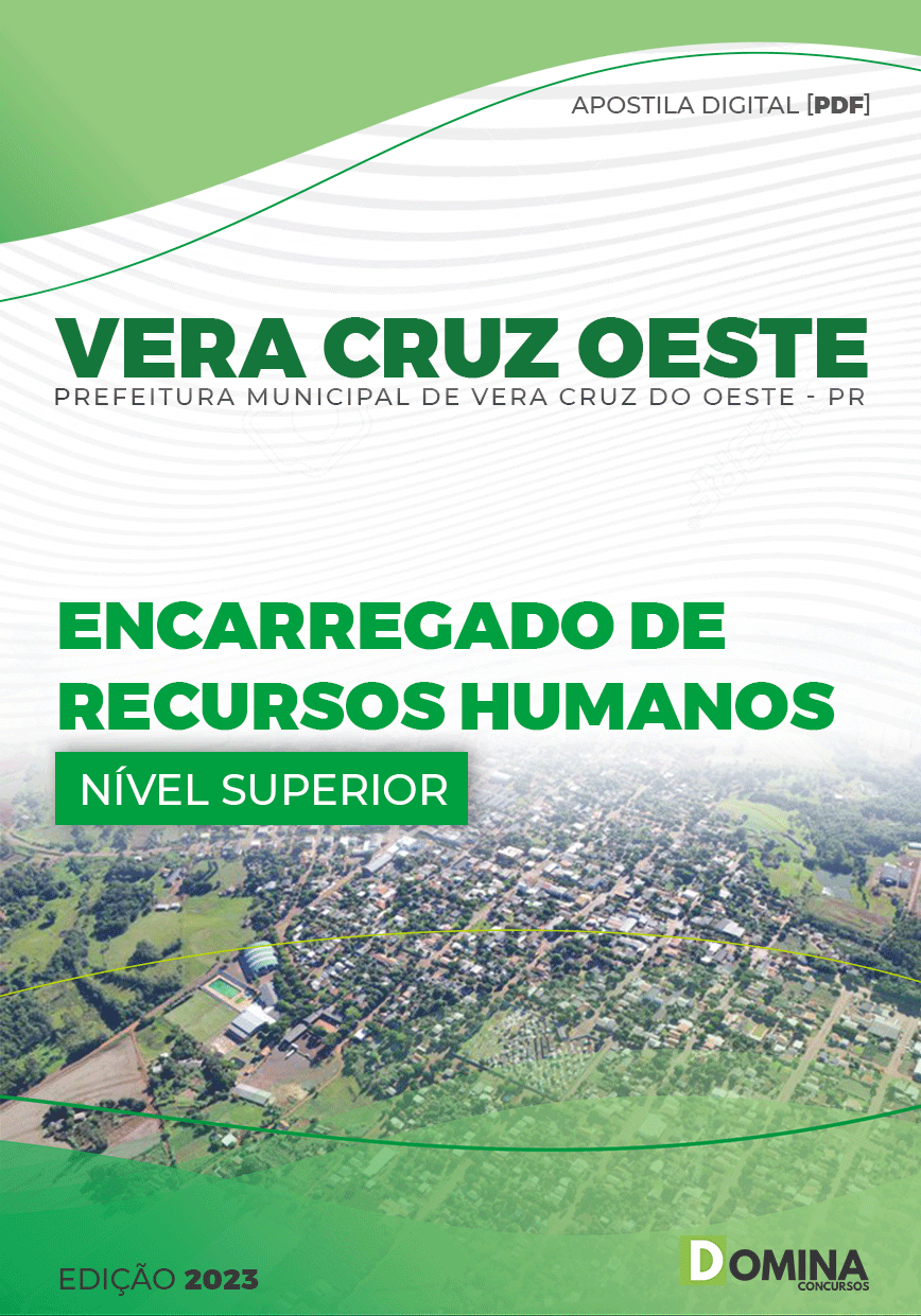 Apostila Pref Vera Cruz Oeste PR 2023 Encarregado Recursos Humanos