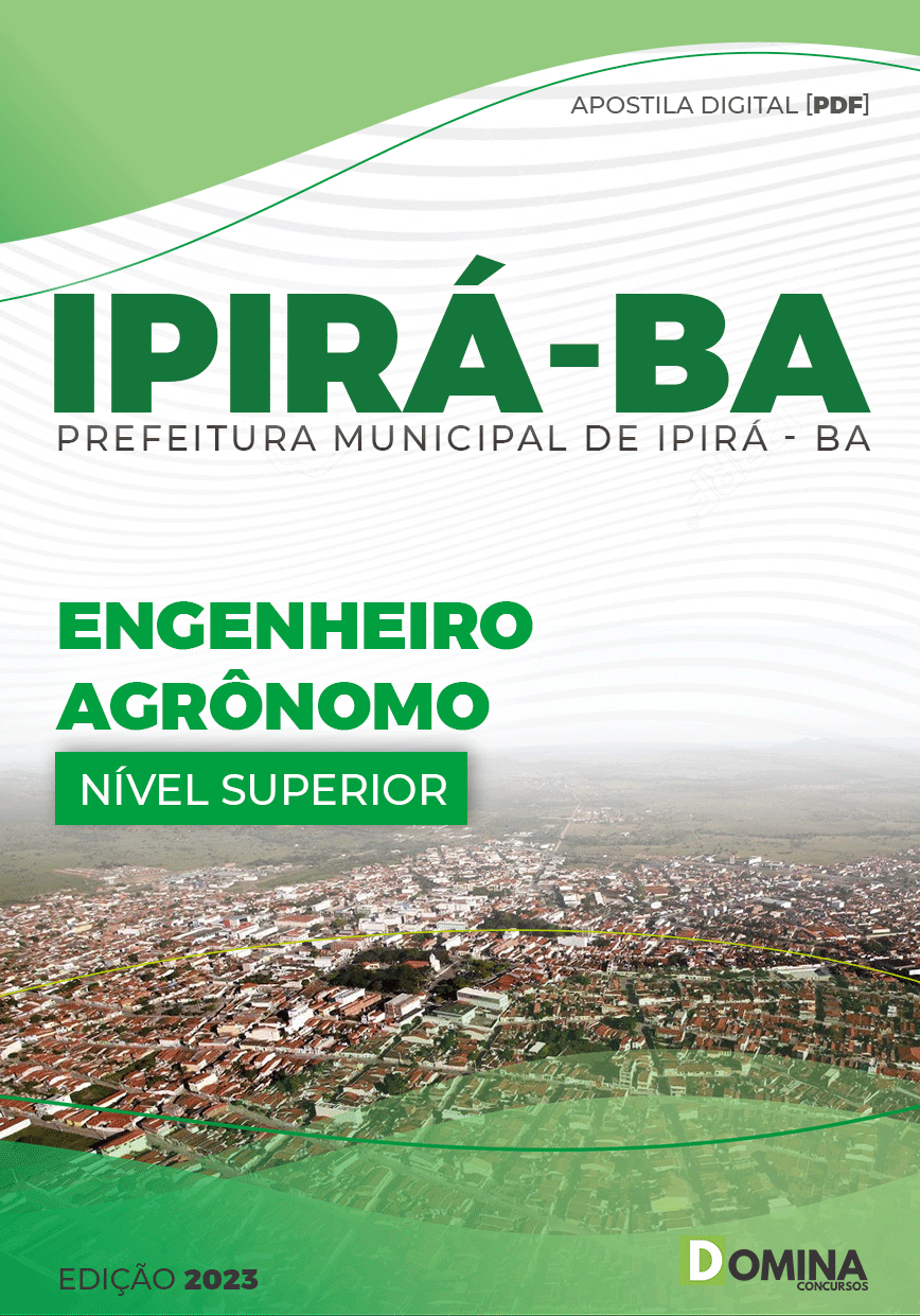 Apostila Concurso Pref Ipirá BA 2023 Engenheiro Agrônomo