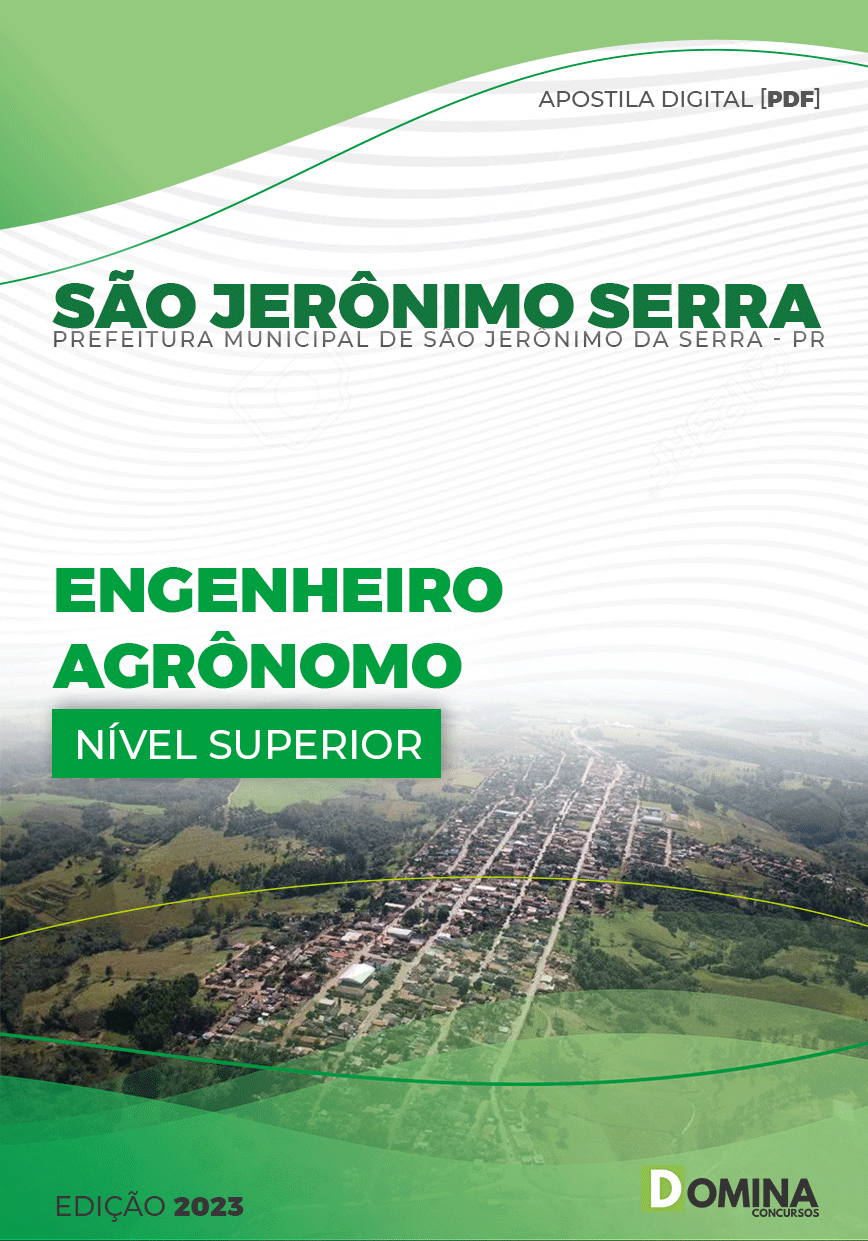 Apostila Pref São Jerônimo Serra PR 2023 Engenheiro Agrônomo