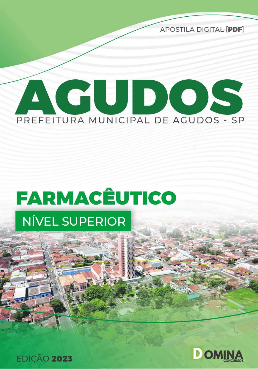 Apostila Concurso Pref Agudos SP 2023 Farmacêutico