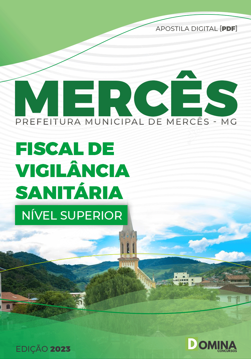 Apostila Pref Mercês MG 2023 Fiscal Vigilância Sanitária