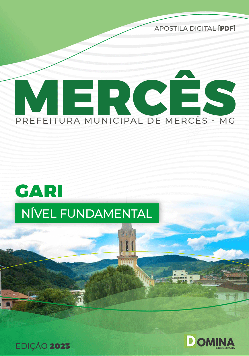 Apostila Digital Concurso Pref Mercês MG 2023 Gari