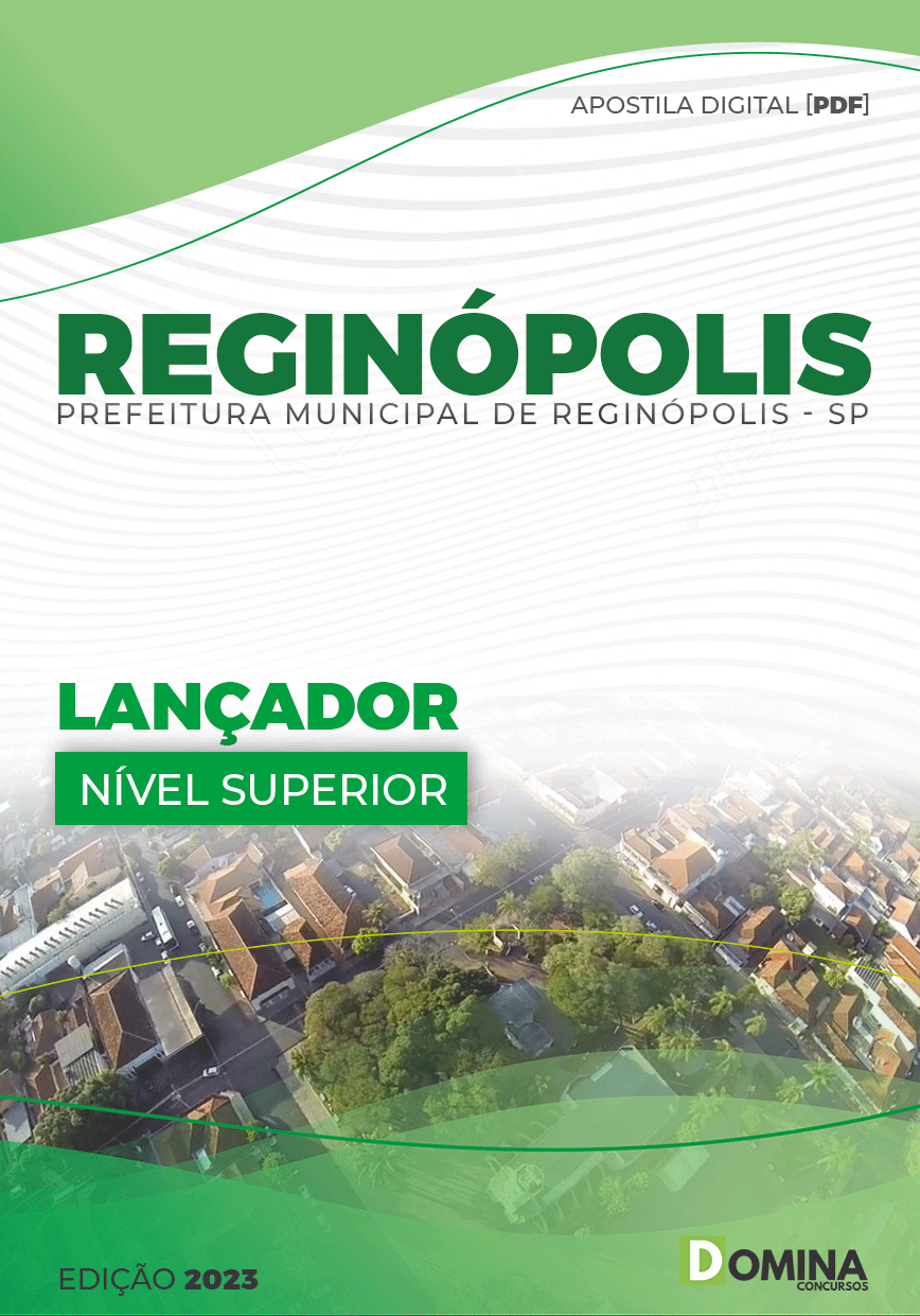 Apostila Digital Pref Reginópolis SP 2023 Lançador