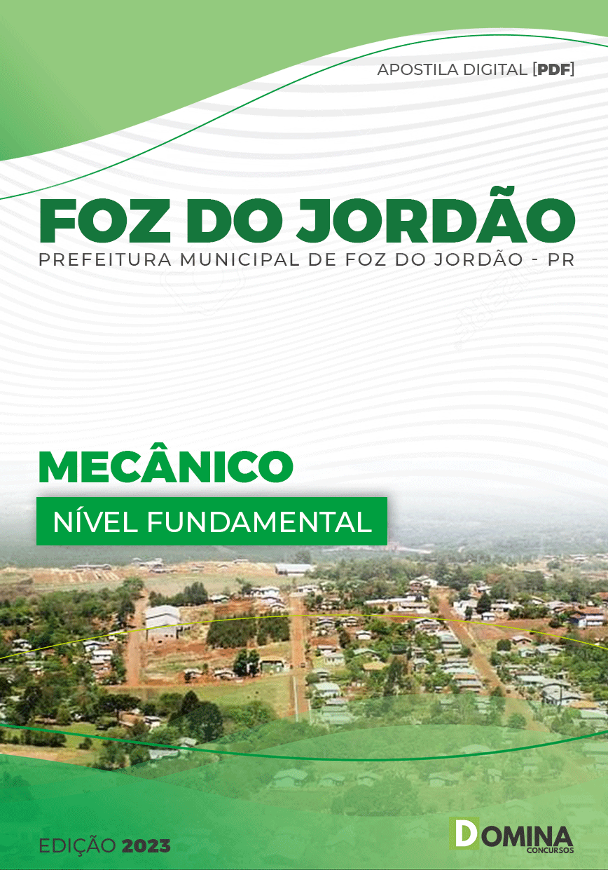 Apostila Digital Pref Foz Jordão PR 2023 Mecânico