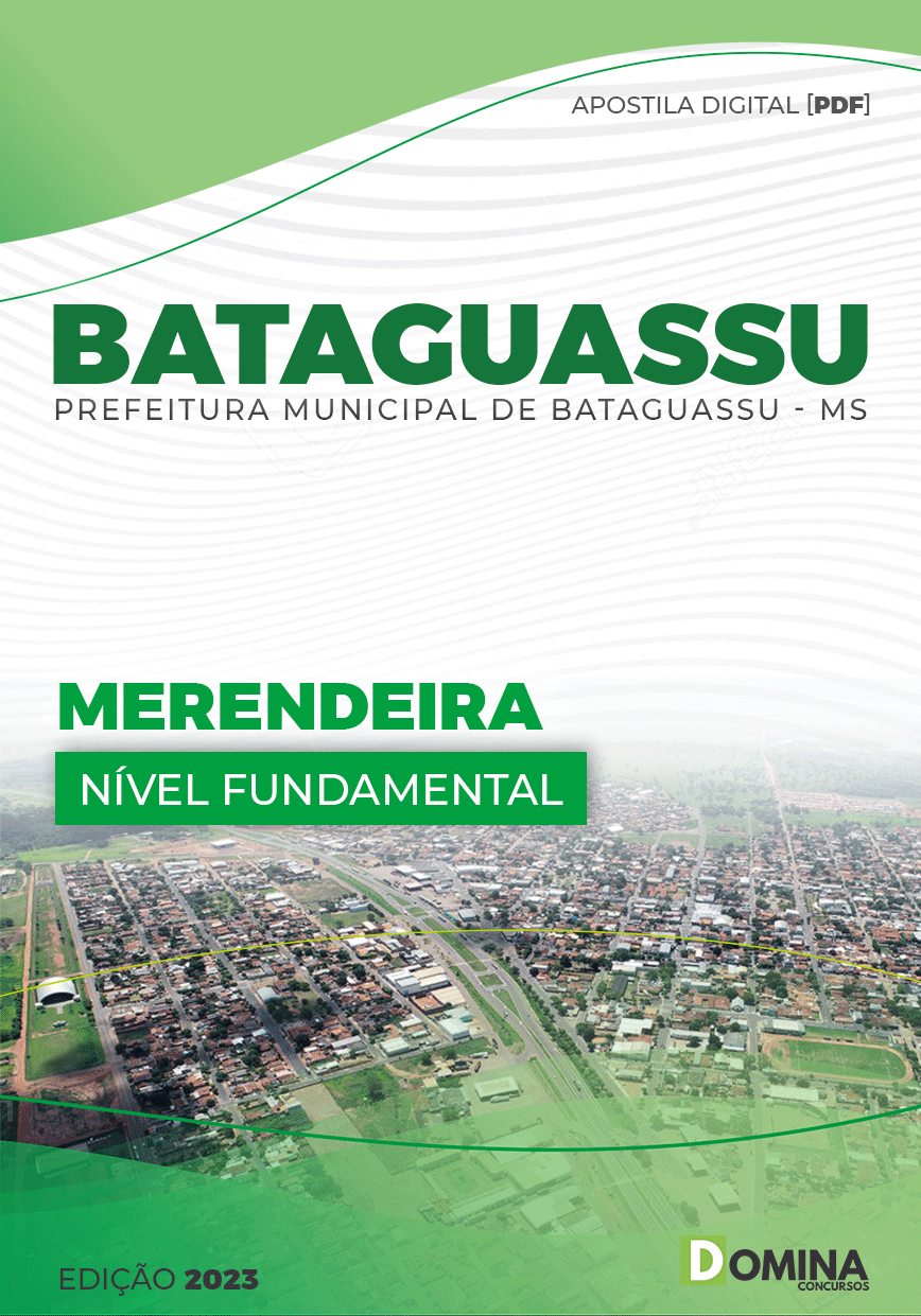 Apostila Concurso Pref Bataguassu MS 2023 Merendeira