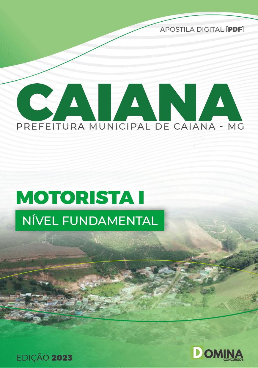 Apostila Concurso Pref Caiana MG 2023 Motorista I